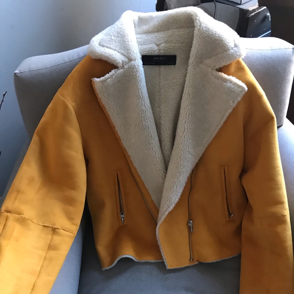 Zara Faux Shearling Jacket